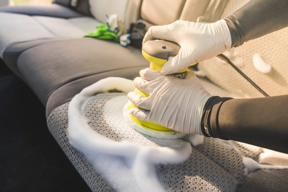 how to clean a fabric car seats