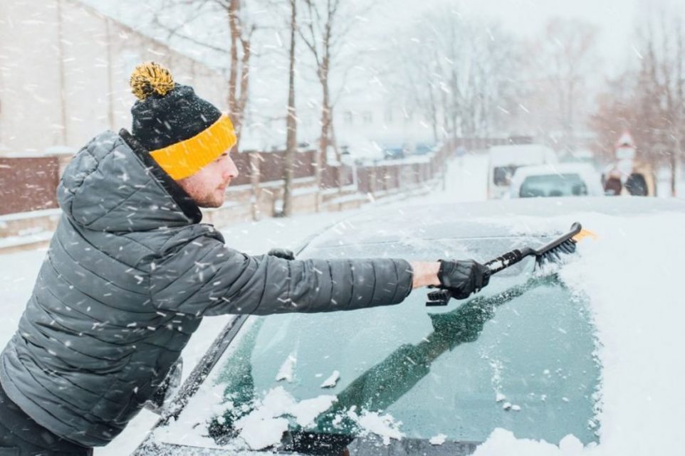 cleaning of windshield