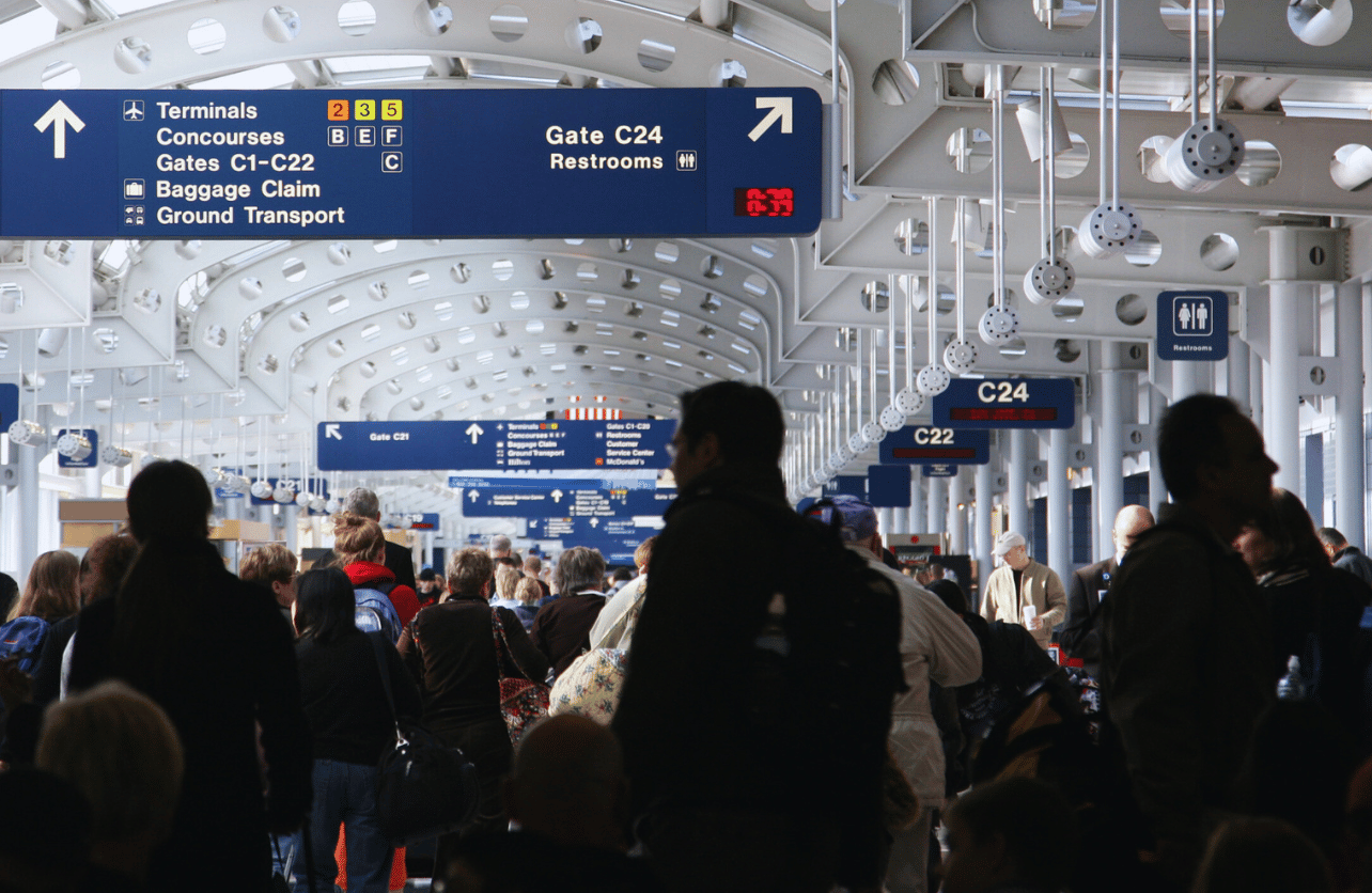 busy airport