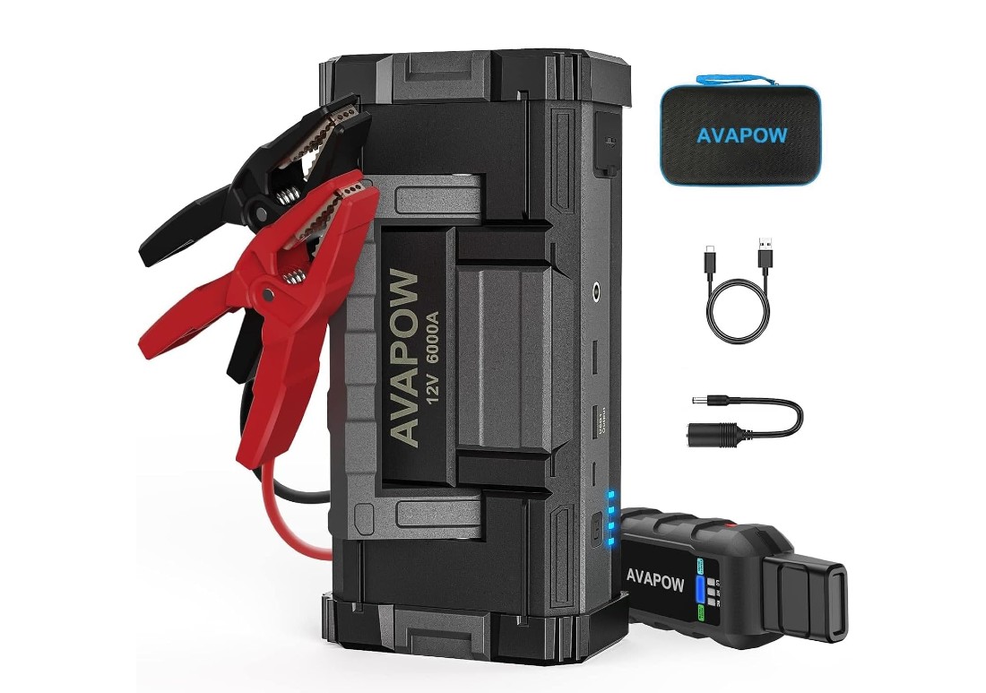 avapow car battery jump starter